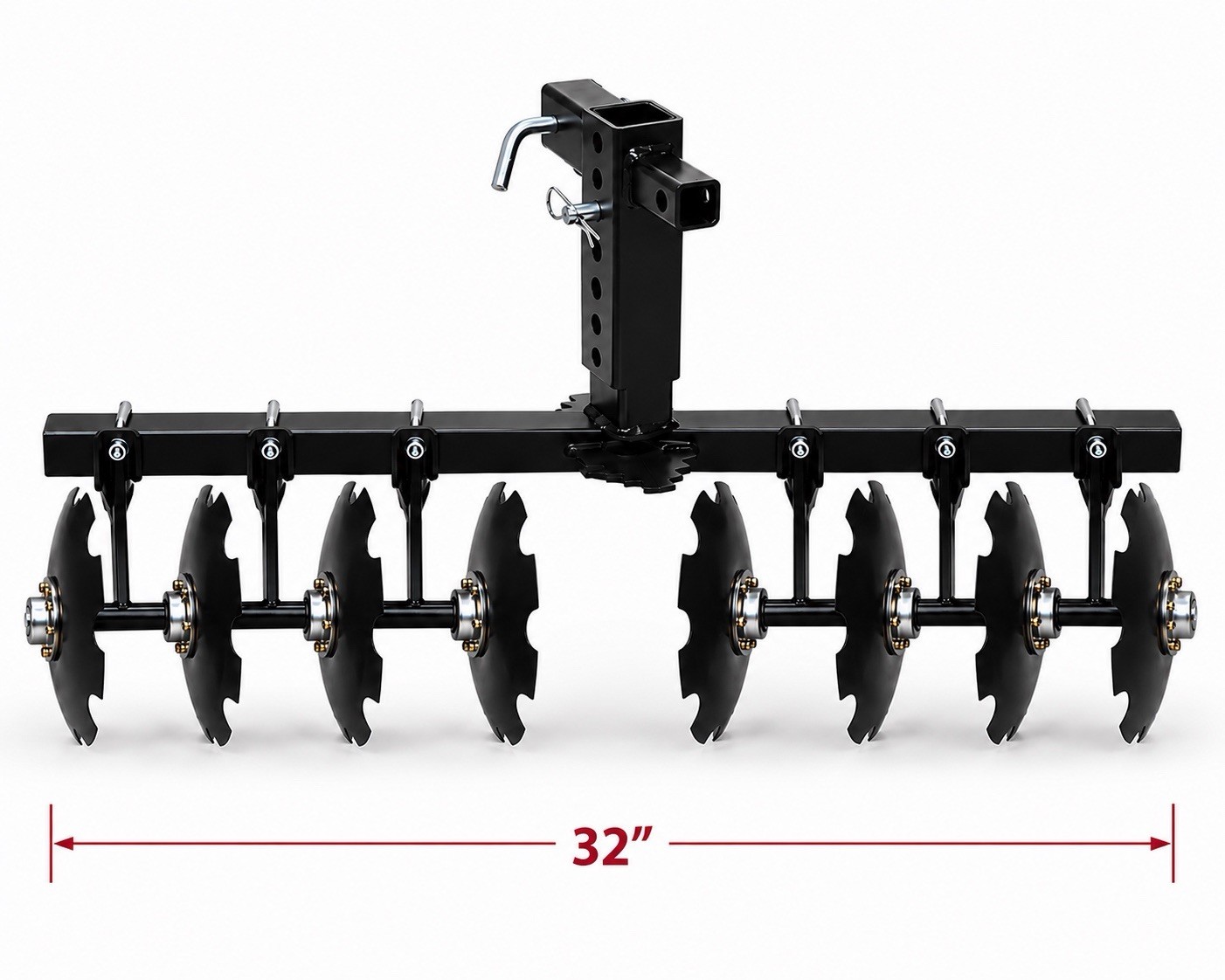 Big Buck Heavy Duty 8 Disc Wildlife Food Plot Plow 32” ATV UTV