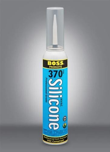 1PC Boss Products 370 HVAC Silicone Sealant, 8 oz Pressure Can, Clear