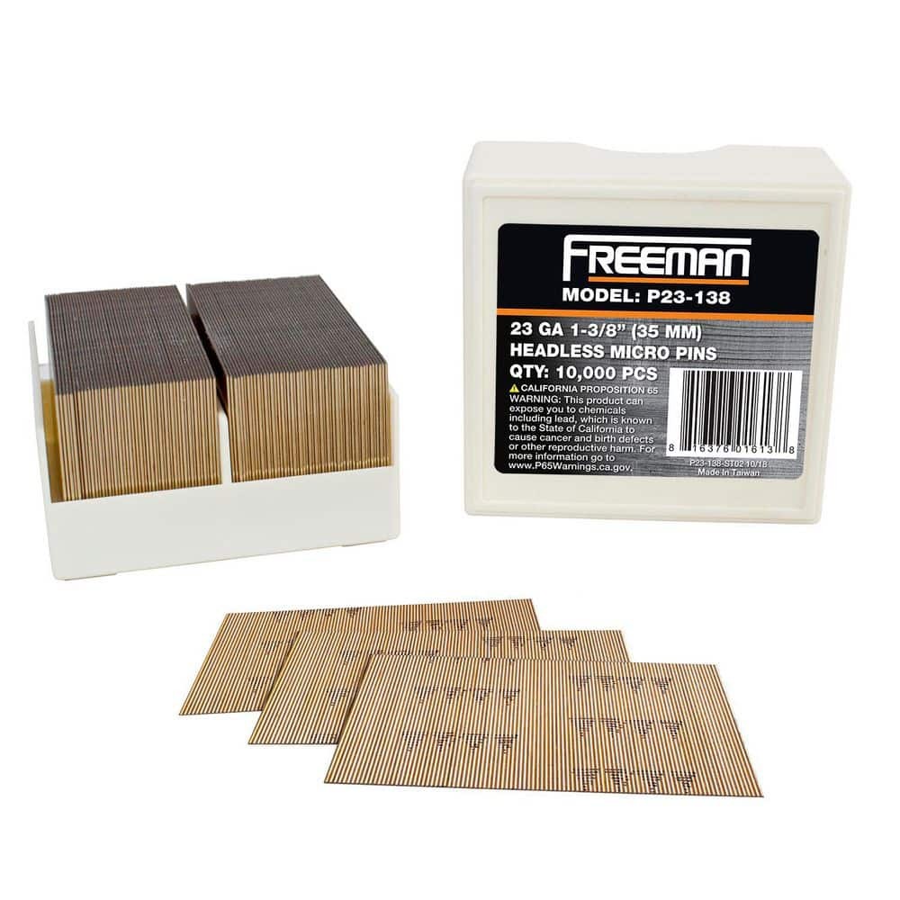 1-3/8 In. 23-Gauge Headless Micro Pins 10,000 Pin Nails per Box