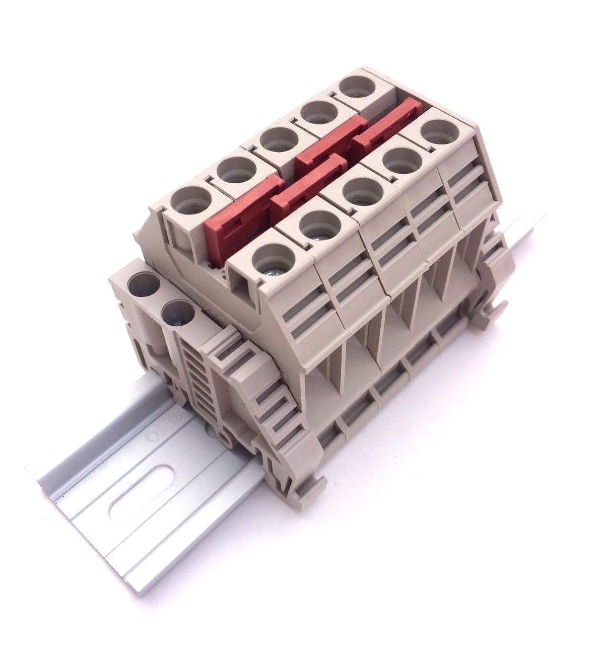 Solar Combiner Box Connector DIN Rail Terminal Blocks Dinkle 6AWG 60A 600V