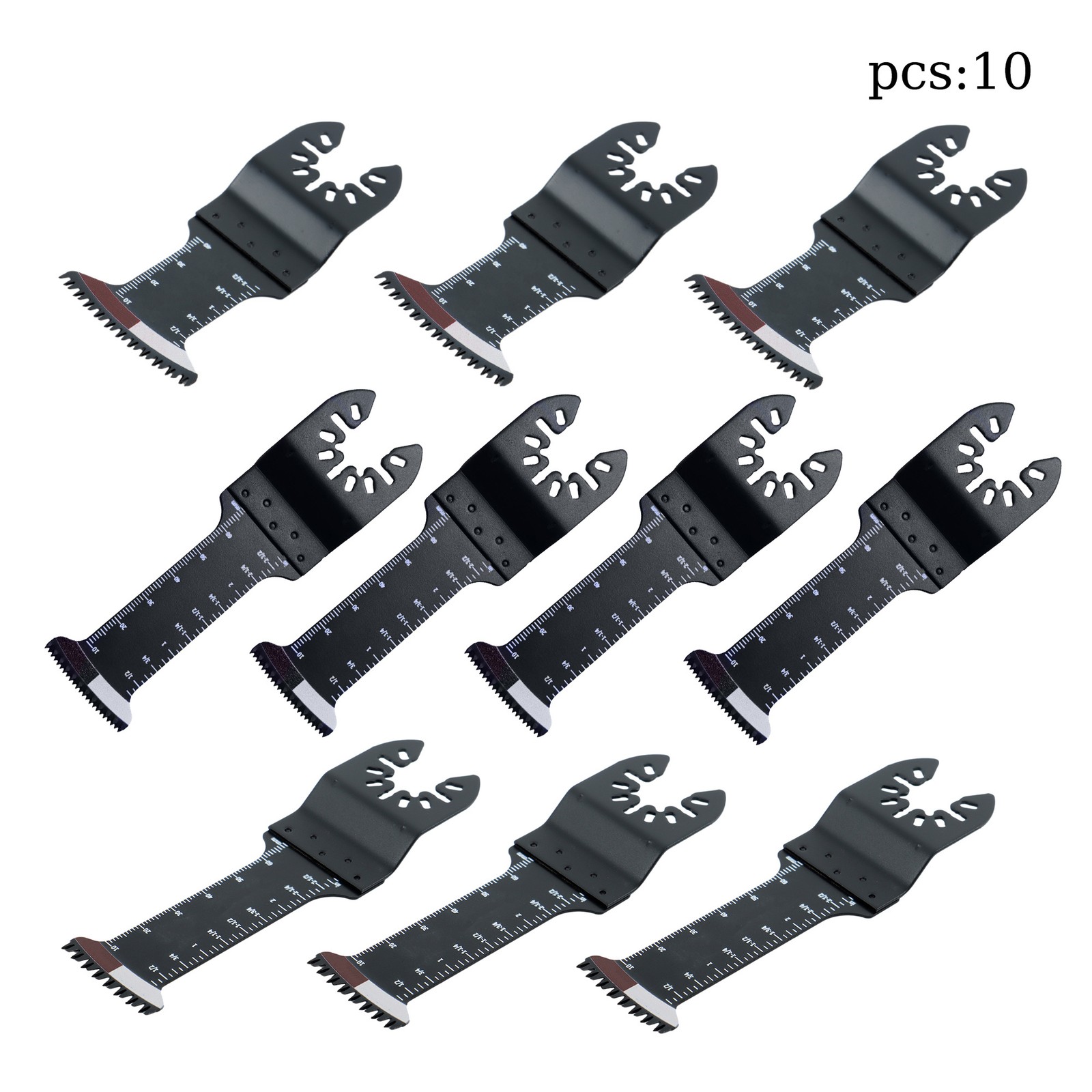 10-Pc Extended Japanese Tooth Oscillating Blades Multi Tool Blades Kit