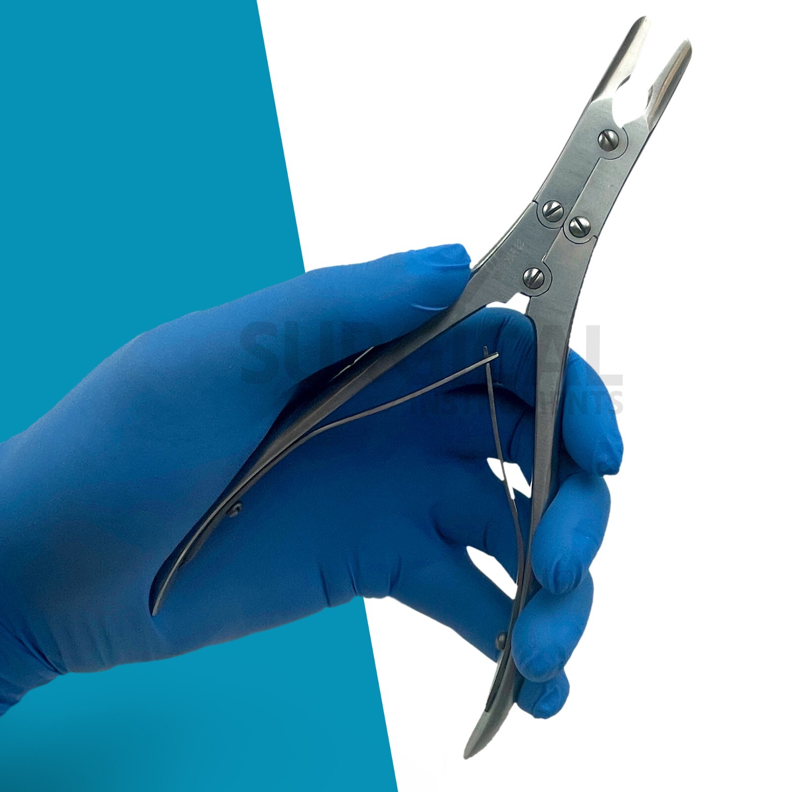 Ruskin Bone Rongeur 7.50″ Straight 5mm Bite Double Action Stainless German Grade