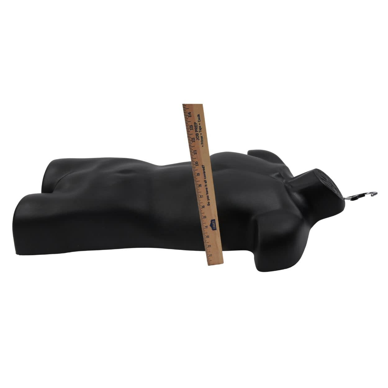 Hanging Clothing Form Display Torso Fits S – L Male Mannequin Black Hollow Back