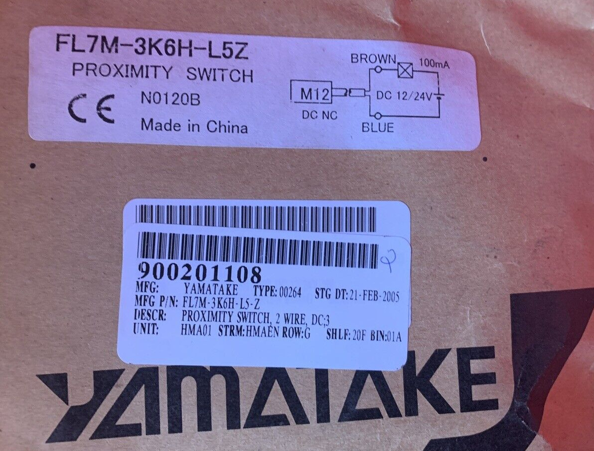 YAMATAKE FL7M-3K6H-L5Z PROXIMITY SWITCH **NOS/NEW**