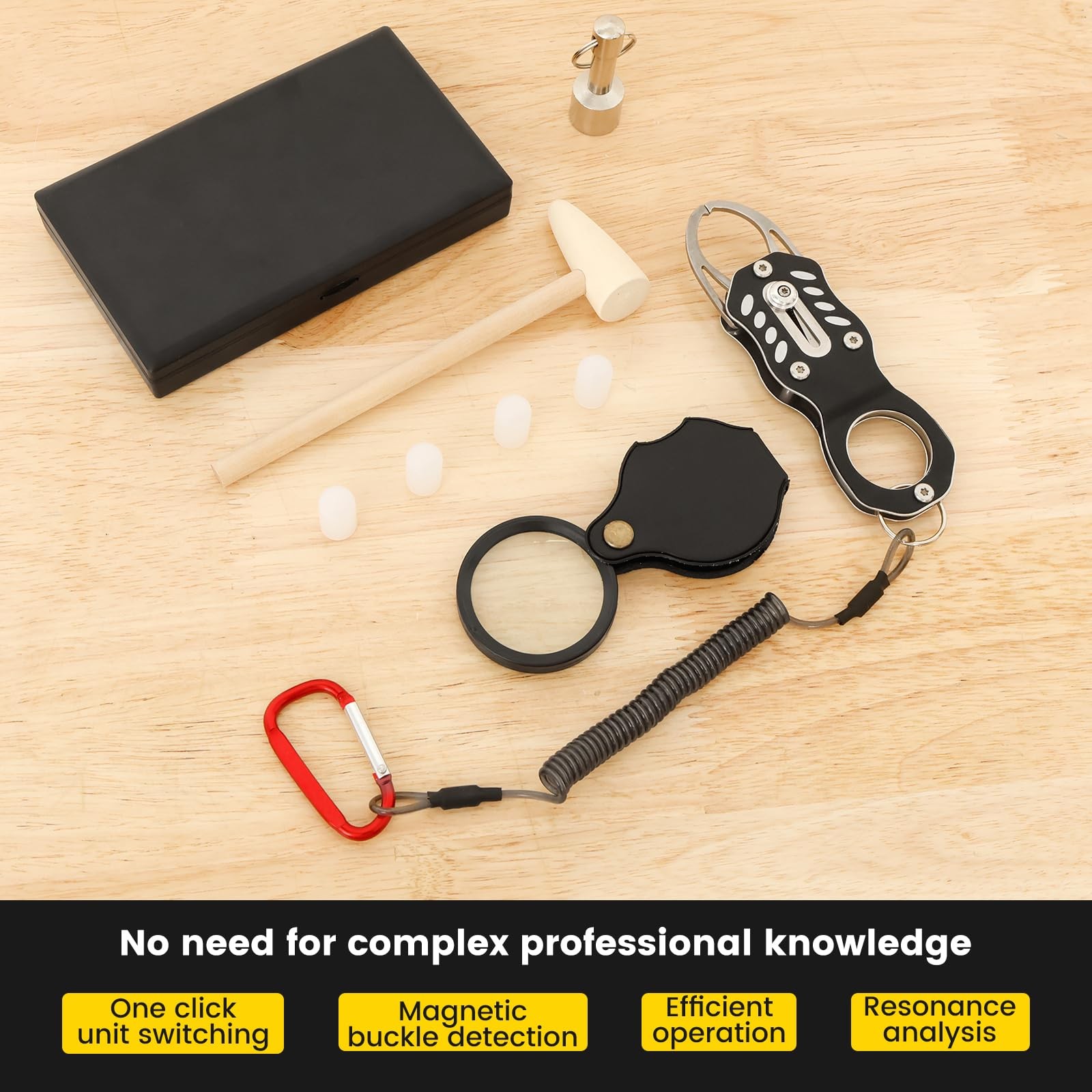 The Pocket Coin Ping pinger Tester Kit with Gram Scale 500g/0.01g High Precis…