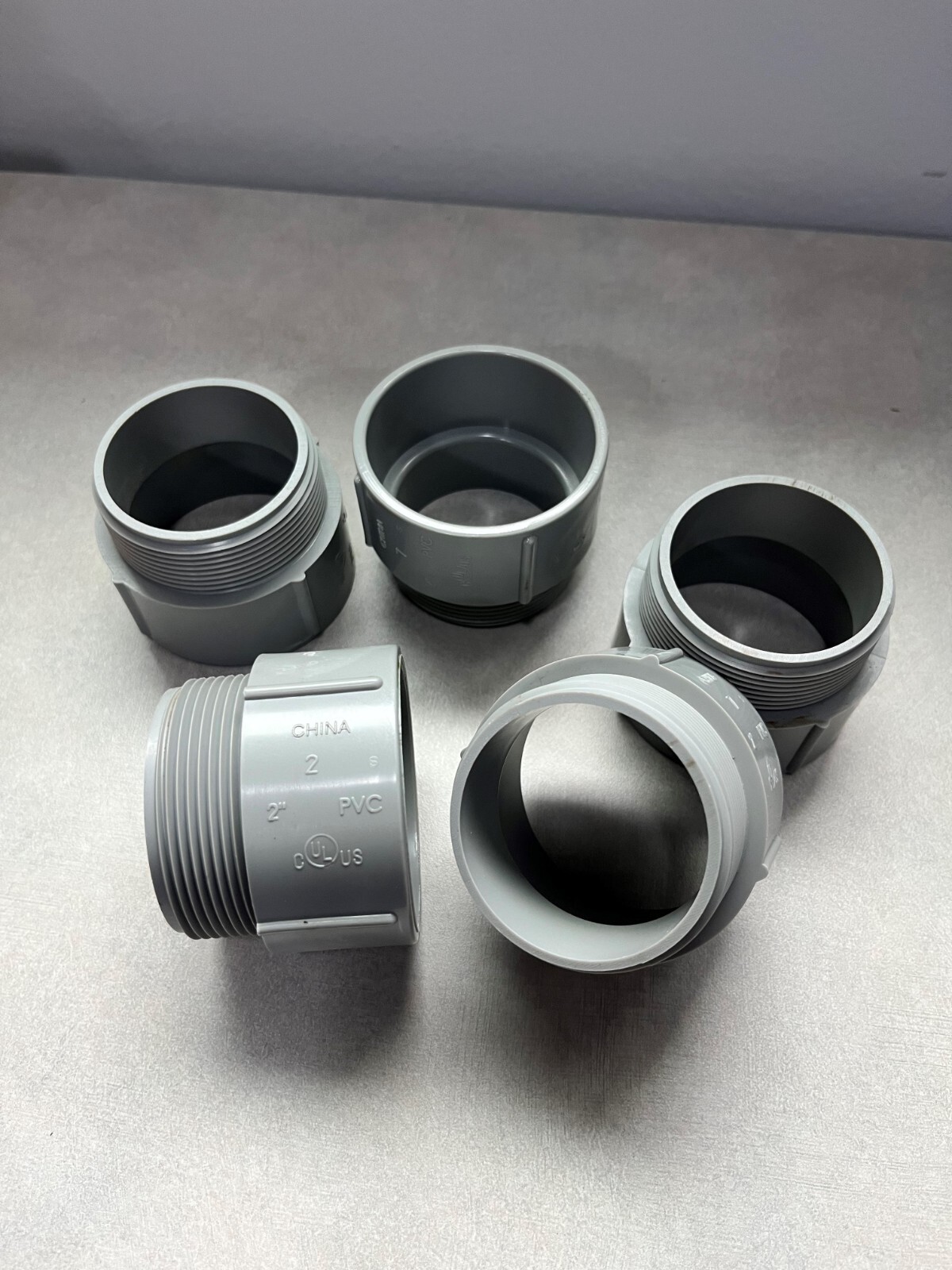 2″ PVC Male Adapter for Sch 40 Rigid NM Conduit UL Listed 100 pc