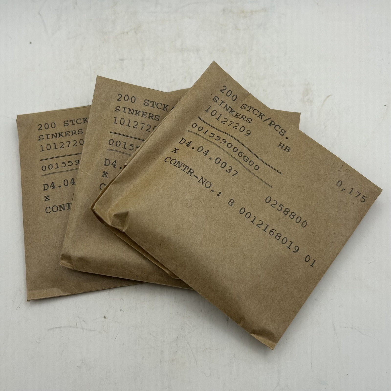 (600-Pk) Kern-Liebers Sinkers HB 0.175 001559006G00