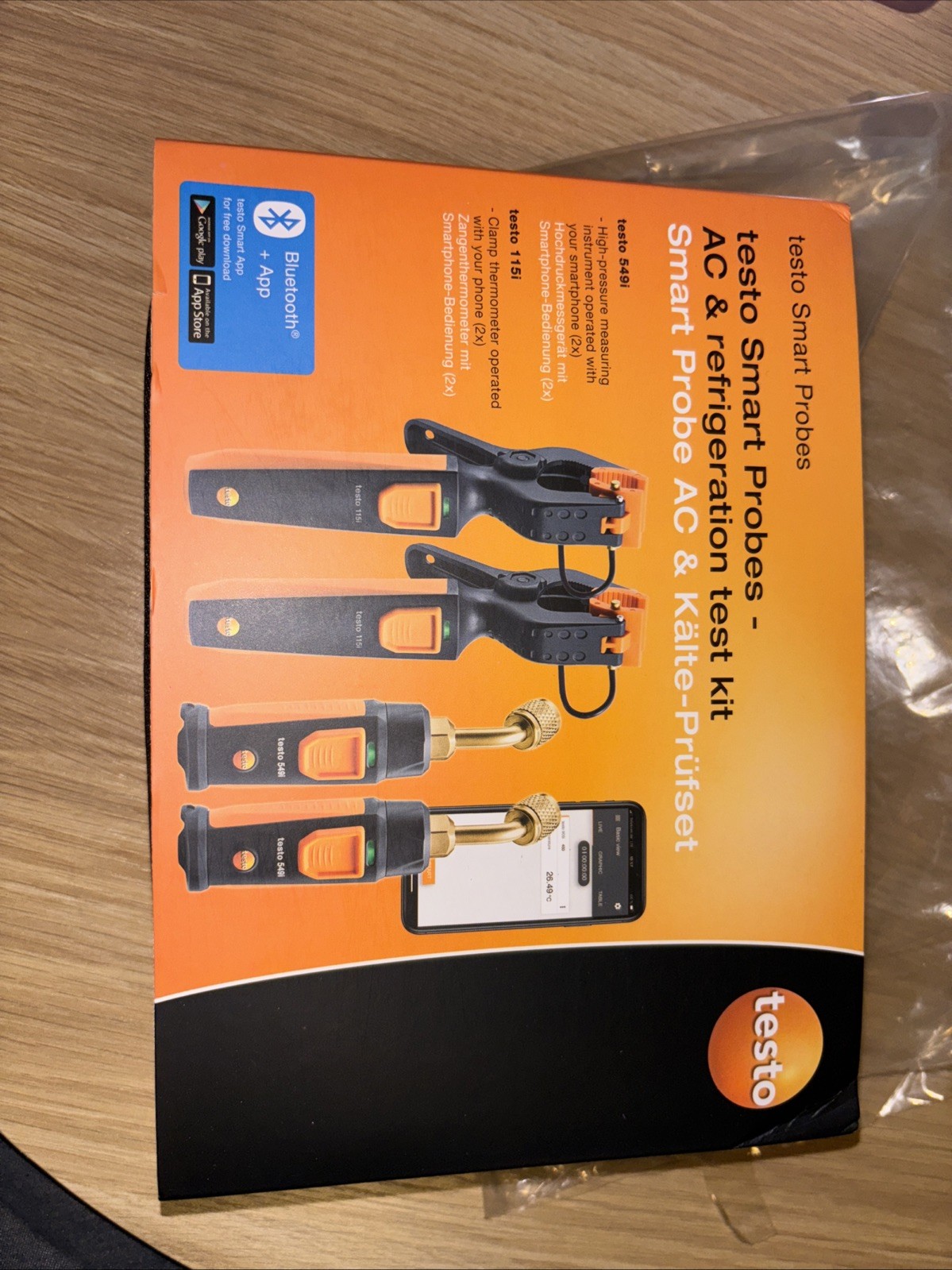 testo Smart Probe Kit I HVAC/R Gauge Set for air Conditioning, Refrigeration
