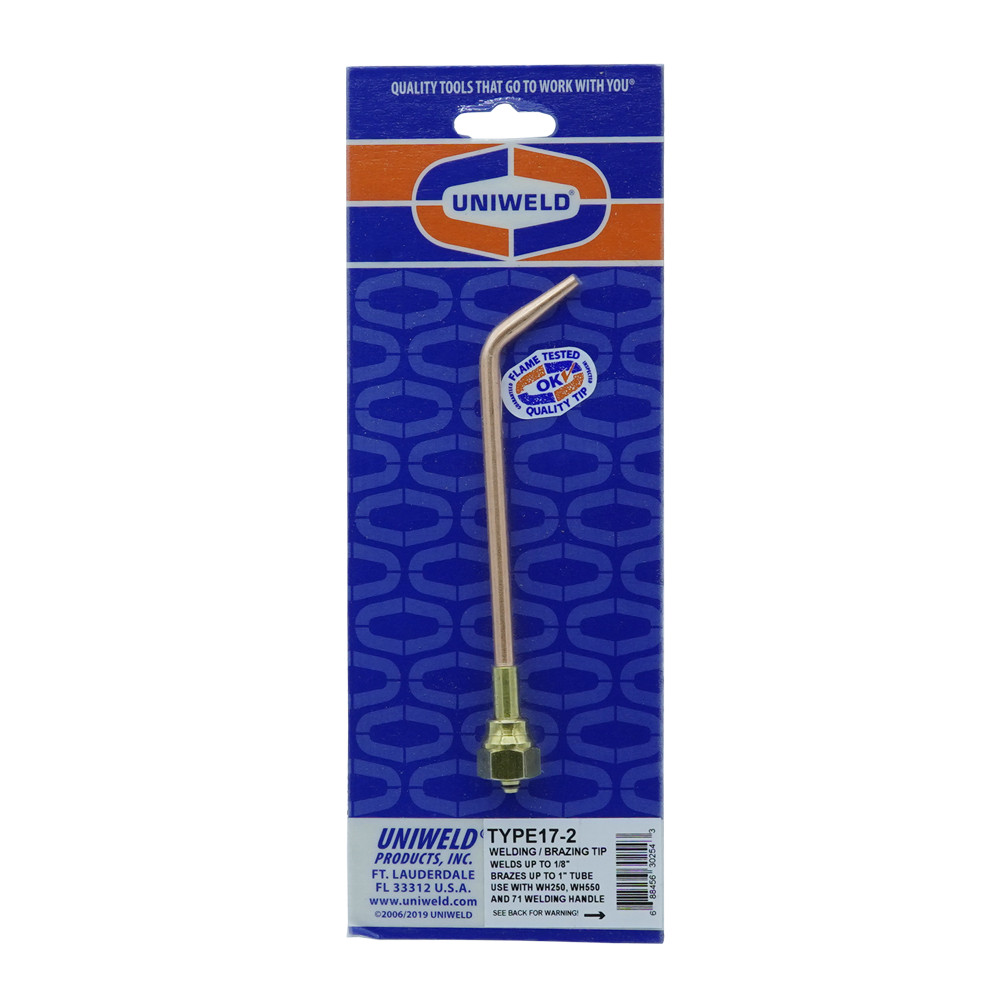 Uniweld TYPE17-2 Welding & Brazing Tip #2 Single Flame Oxy-Fuel HVAC Torch Tip