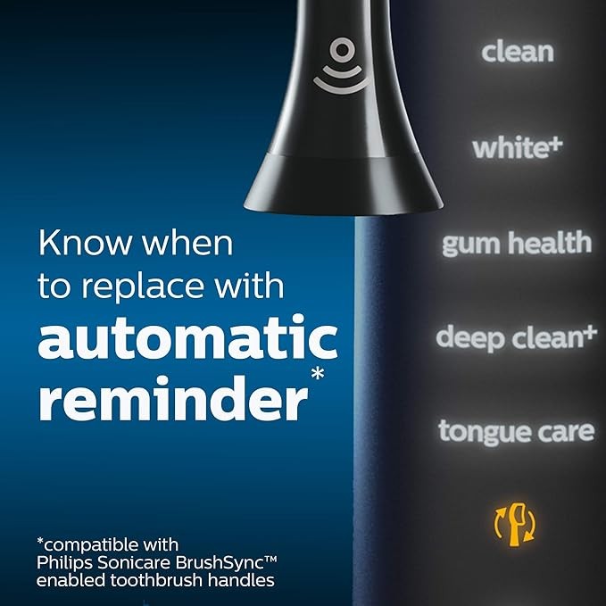 4-Pack Genuine Philips C3 Premium Plaque Control Brush Heads C3-black-HX9044/17