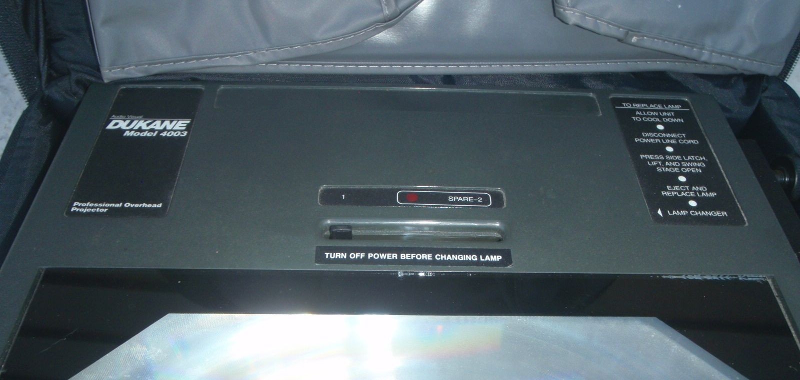 Dukane 4003 Professional Overhead Projector w Cover & Padded Case