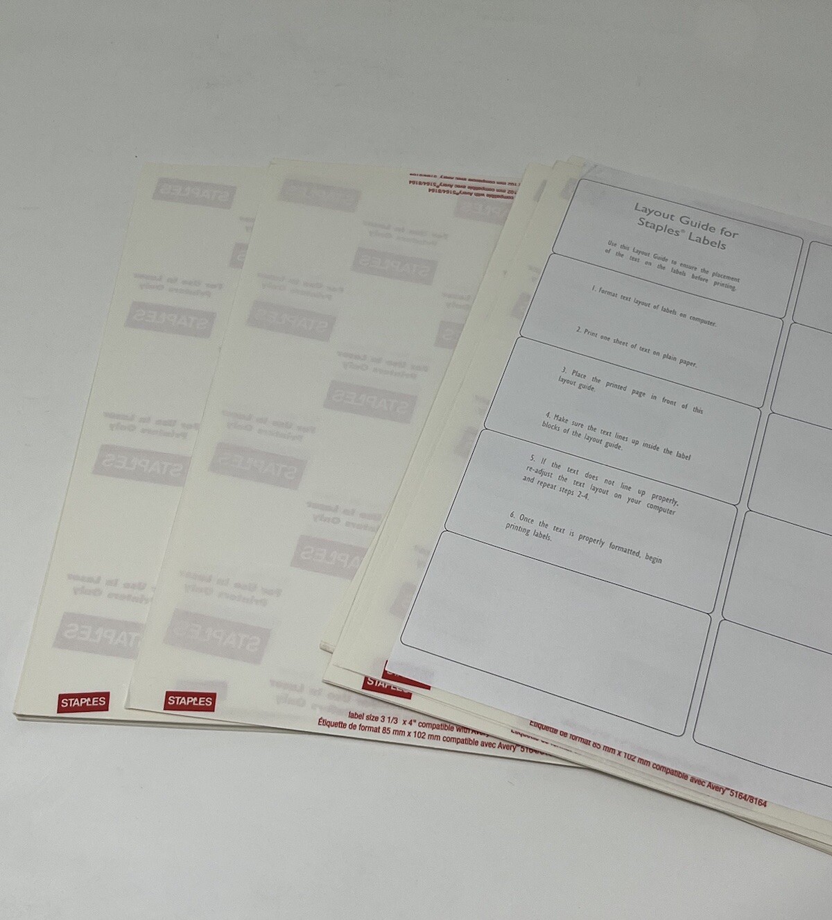 2 x 4 1/8 Inches shipping label 42 sheets, 420 labels ( Open Box)
