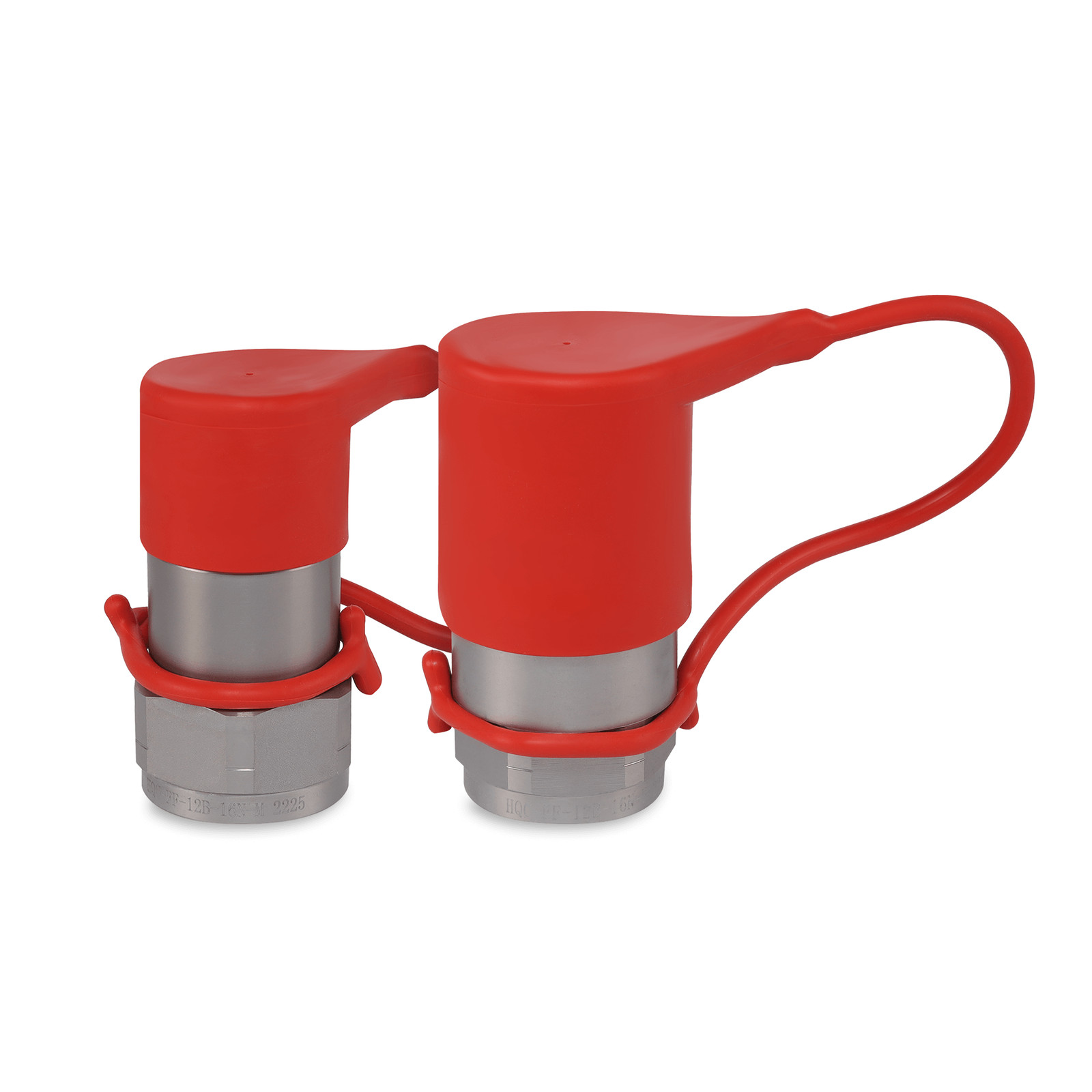 3/4″ Flat Face Hydraulic Quick Couplers Set – 1″ NPT Thread