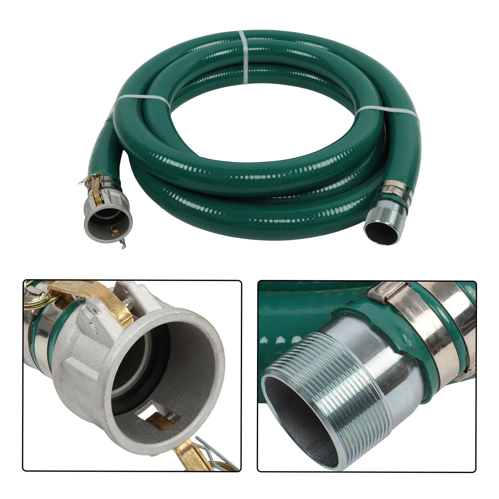 2 Inch Suction Hose Pump Kit for Water/Trash Pump Include 2″ X 20ft Hose