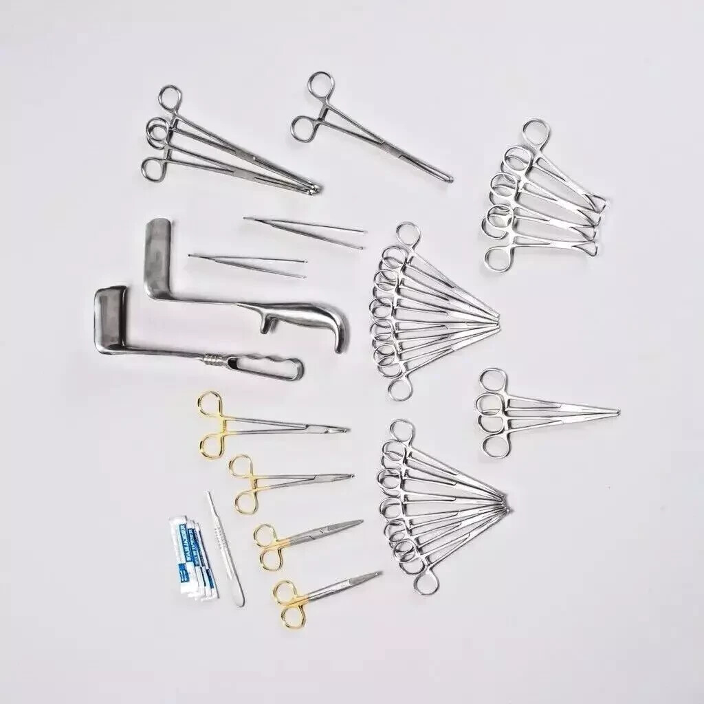 Set Of 34 Pcs Cesarean Section Instruments Set C-sections Set Gynecology