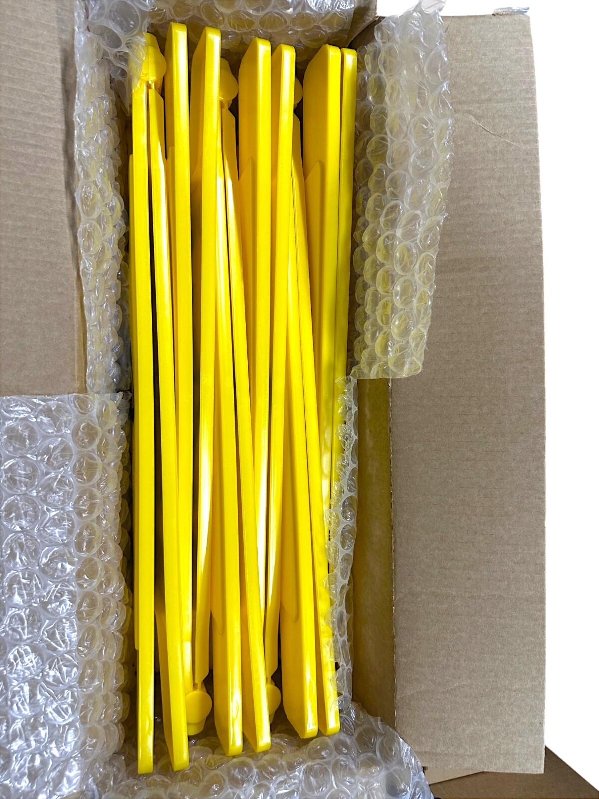Rubbermaid Caution Wet Floor Sign, 2 Sided, 26″ Yellow (6 Pack) (FG611277YEL)