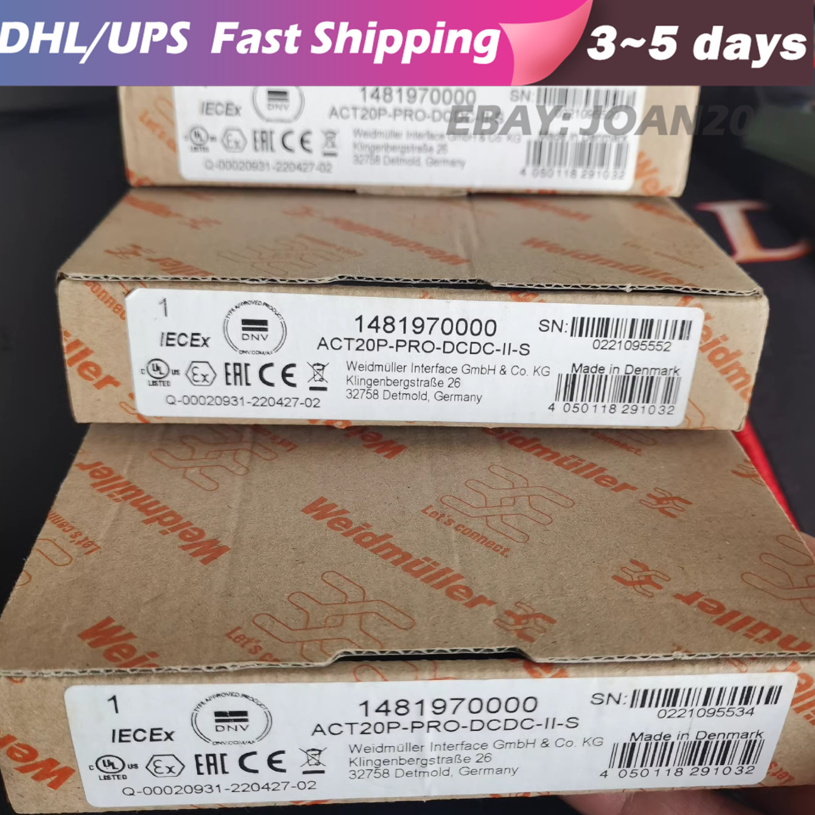 1PCS NEW Weidmuller ACT20P-PRO DCDC II-S 1481970000 Isolator