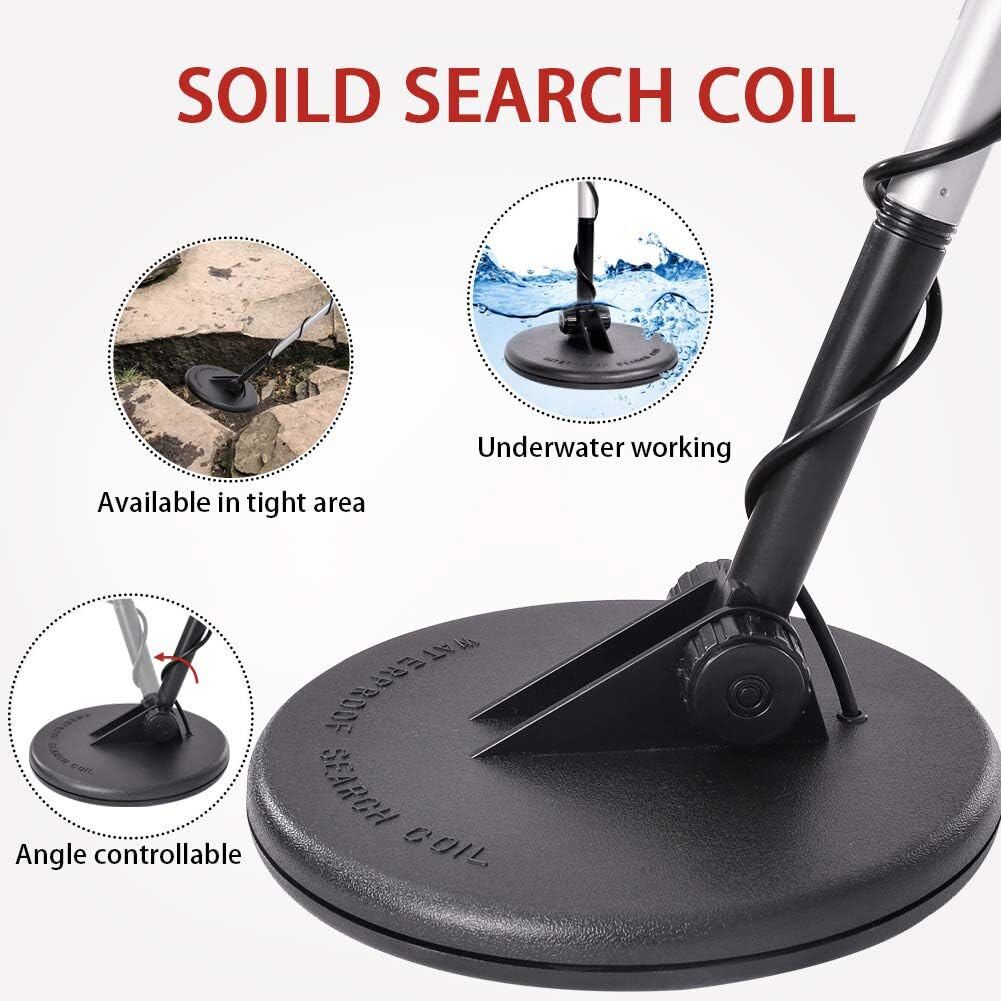 Waterproof LCD Metal Detector, Deep-Sensitive Search for Coins, Jewelry & Relics