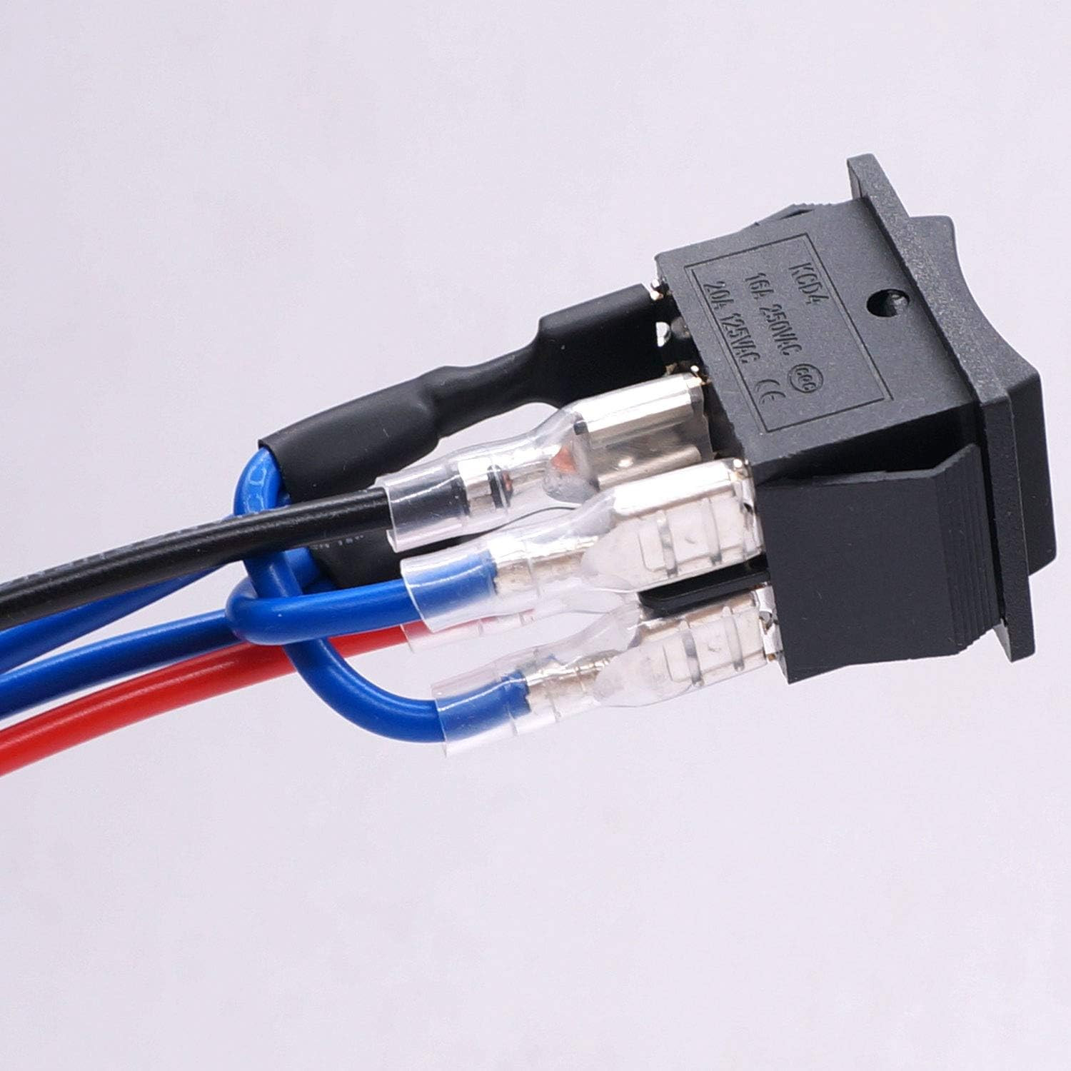 20A 12V DC Momentary Motor Polarity Reverse Rocker Switch DPDT 6 Pin (O