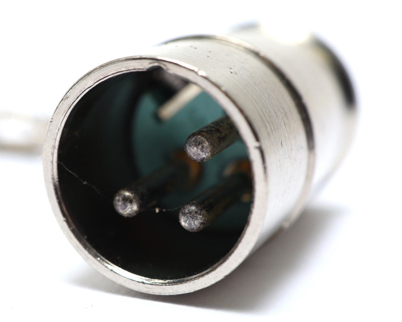 Switchcraft N3MS 3 Pin Male XLR Shorting Plug Connector w/ Chain, 4pk