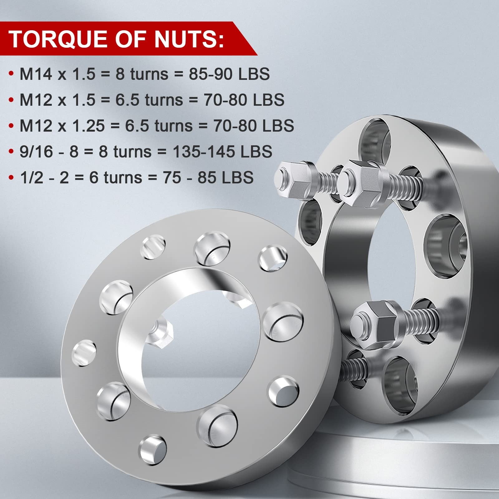 1.5 Inch Wheel Adapters 5×5.9 to 5×150 110mm Bore for Sequoia LX470 Tundra 4PCS