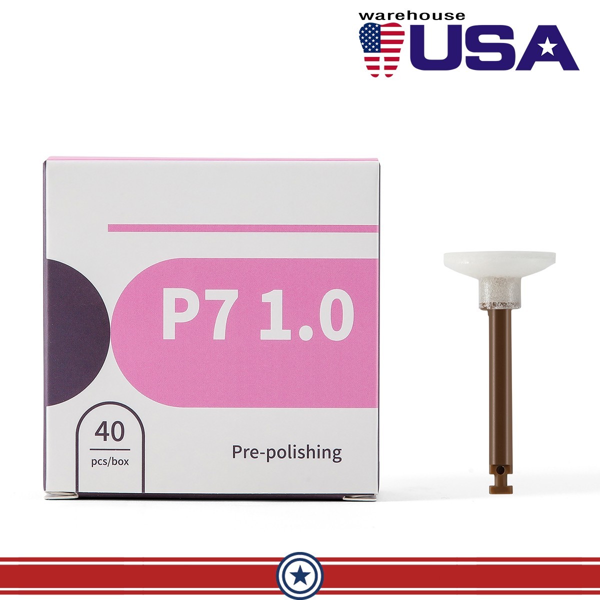 40pcs/Box Dental Preparing Composite Polishing Cup Point Disc Aluminum Oxide