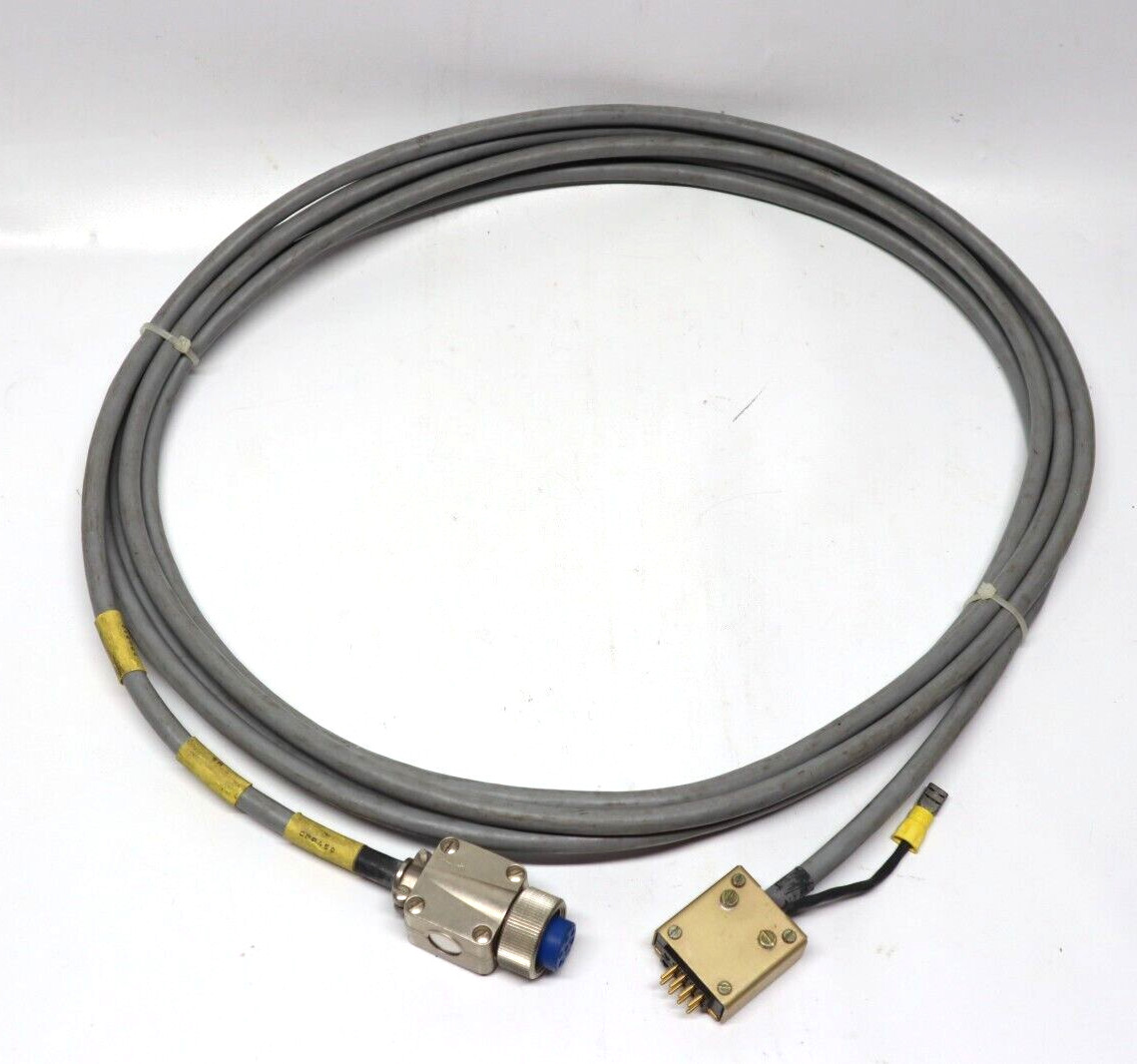 Alcatel CFF 450 Turbo Vacuum Pump Controller Connecting Cable Metal Connectors