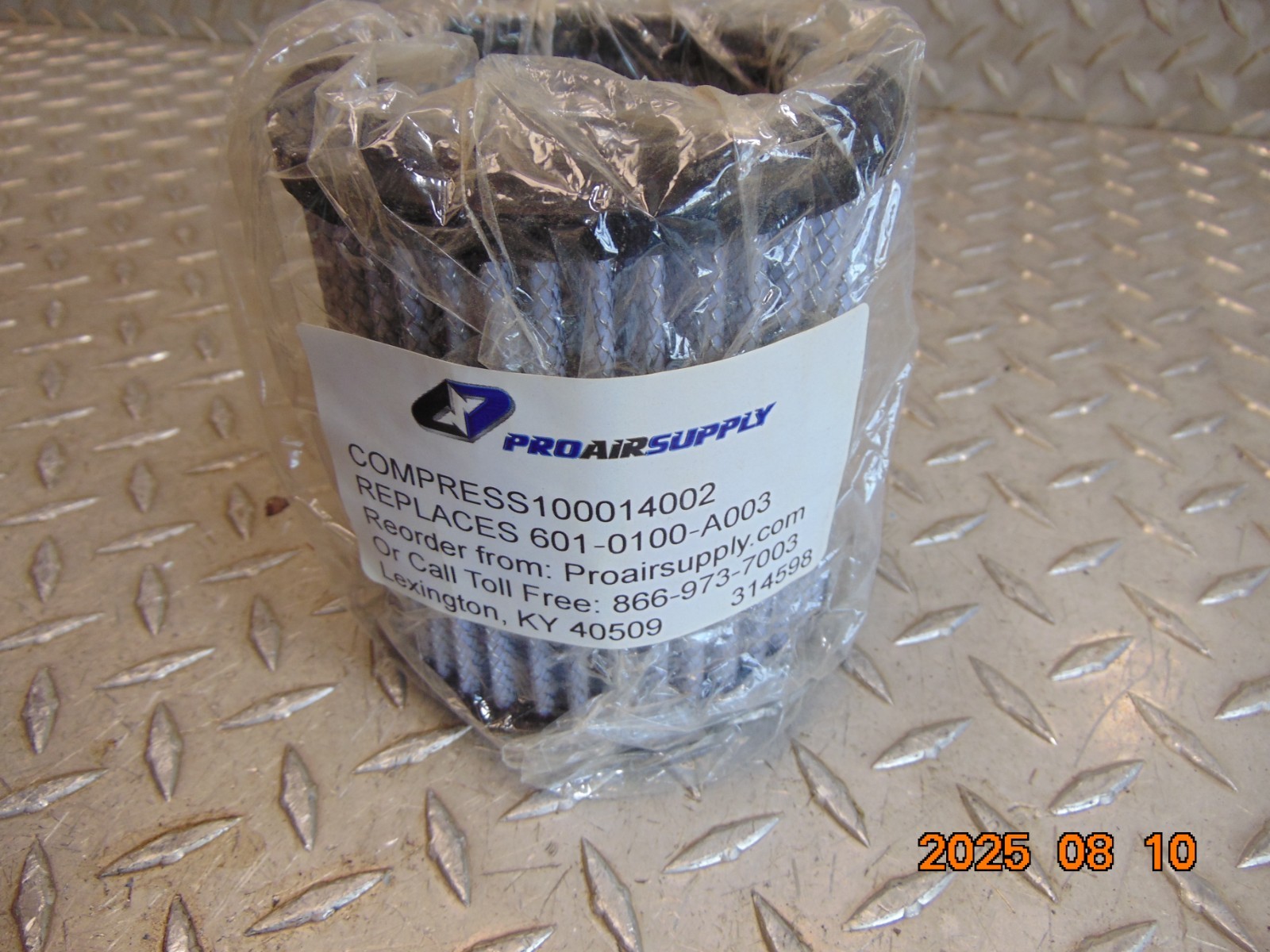 PRO AIR SUPPLY 100014002 AIR FILTER ELEMENT REPLACES 601-0100-A003 no foam
