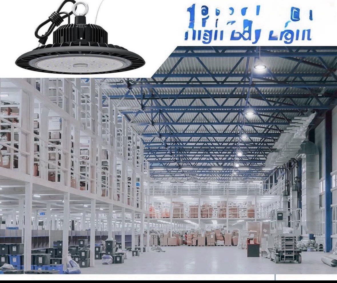 100W LED High Bay Light 5000K Dimmable UFO Shop Garage Warehouse