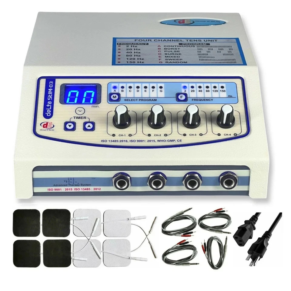 New 4 Channel Electrotherapy Machine Physical Therapy Machine Unit