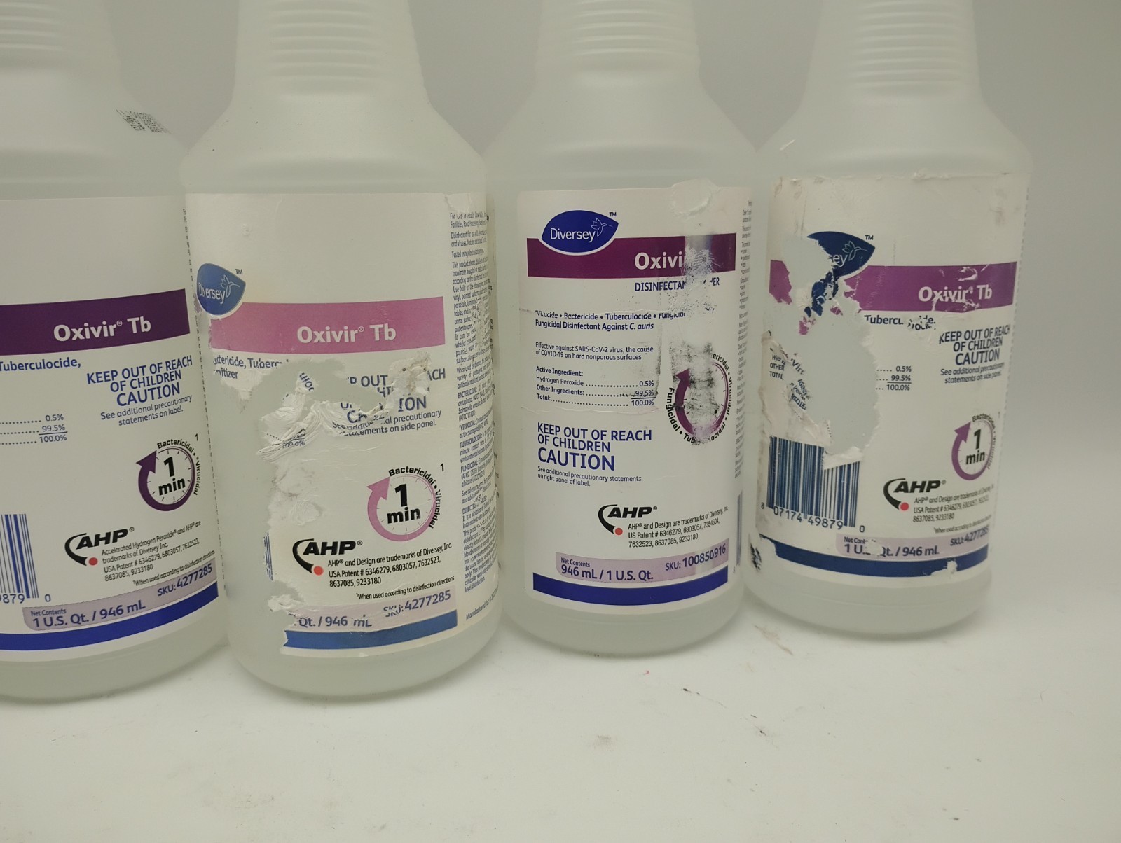 7 Diversey Oxivir Tb Hospital Grade Disinfectant Cleaner 1 Qt 946mL4277285 RTU