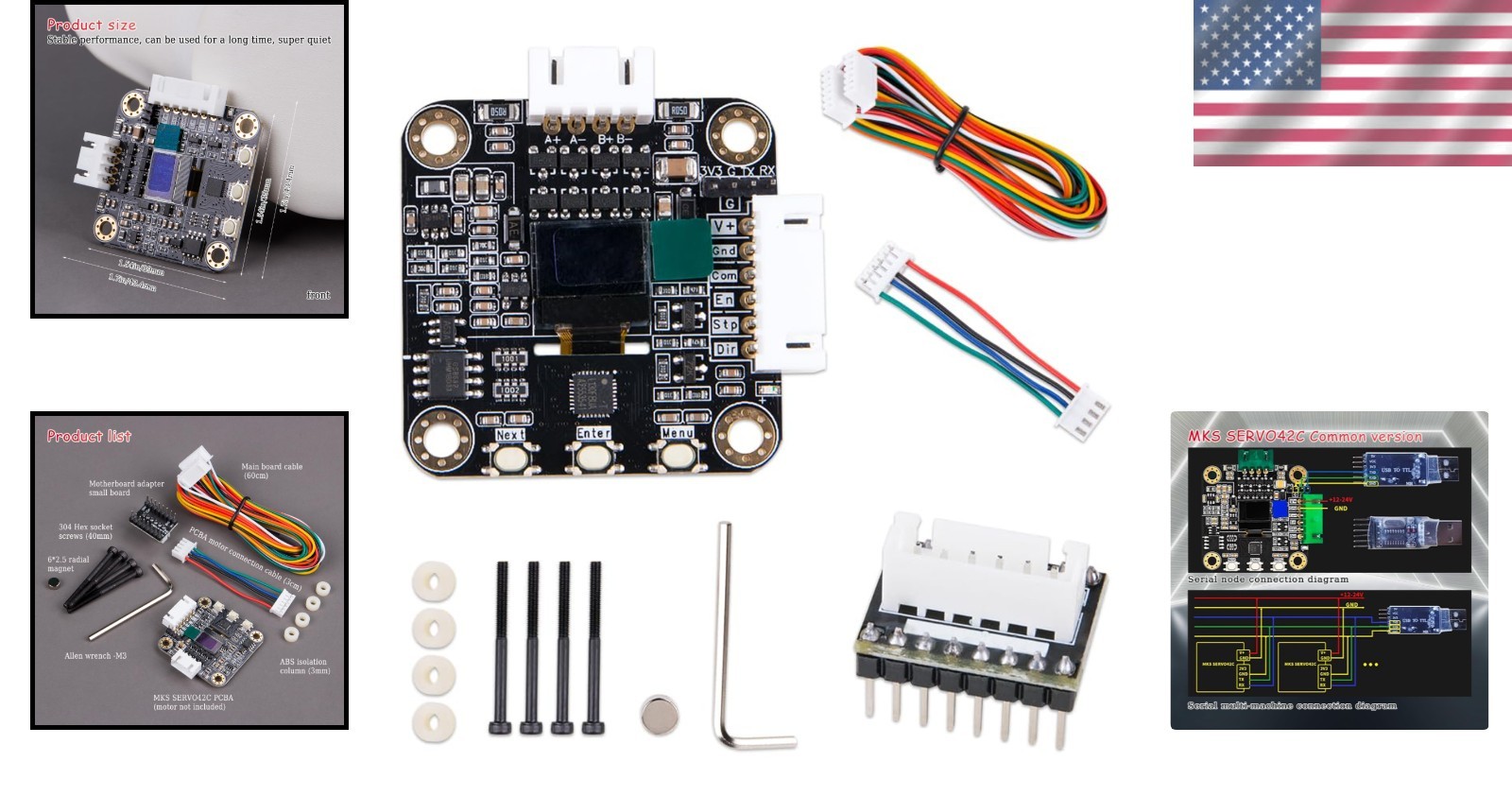 Stepper Motor Driver NEMA17 Closed-Loop 32-bit ARM OLED Display High-Performance