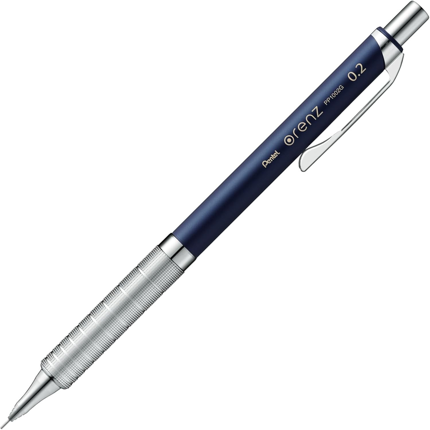 Pentel Orenz Metal Grip 0.2mm Dark Blue Mechanical Pencil Made in Japan
