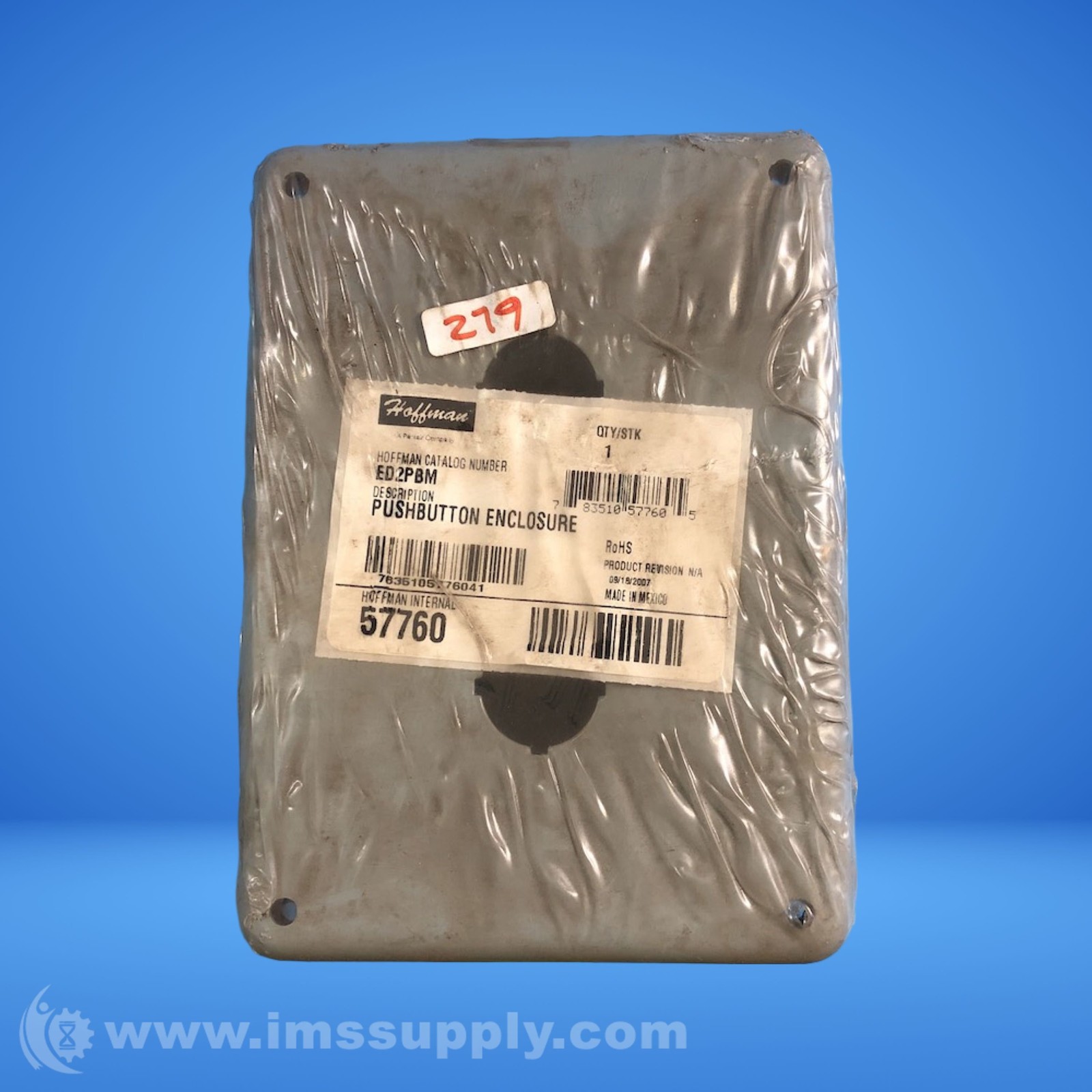 Hoffman ED2PBM Mild Steel Pushbutton Enclosure FNFP