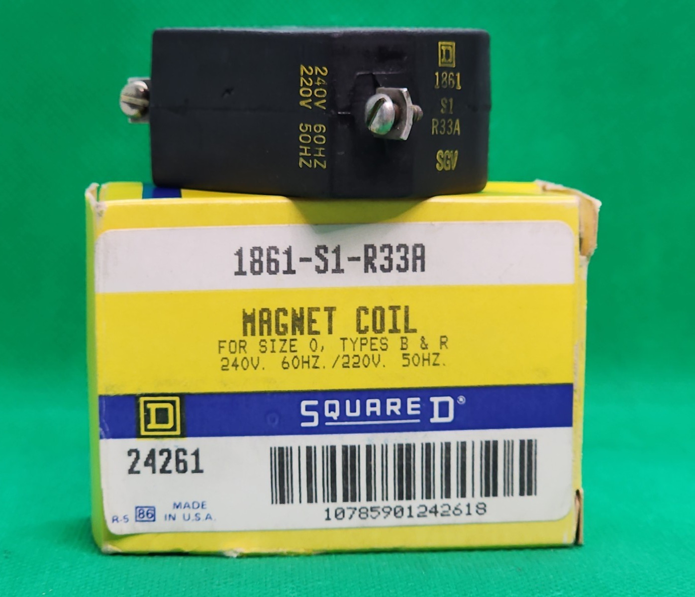 SQUARE D 1861-S1-R33A 240V 60HZ 220V 50HZ MAGNET COIL [2NS1]