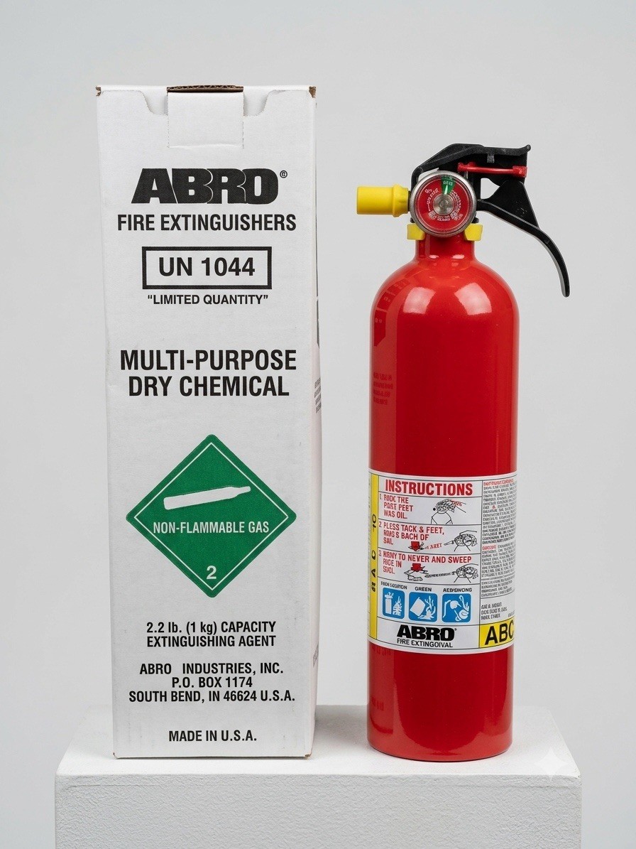 Portable Fire Extinguisher 1kg (2.2 Lbs) for Home and Car ABC Class