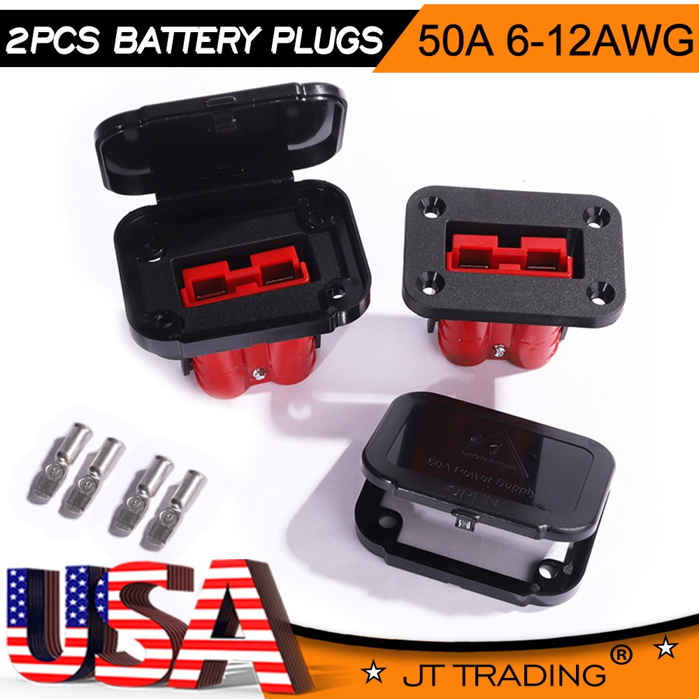 175A/50A Battery Quick Connect Wire Harness Plug Disconnect Winch Connector Kit