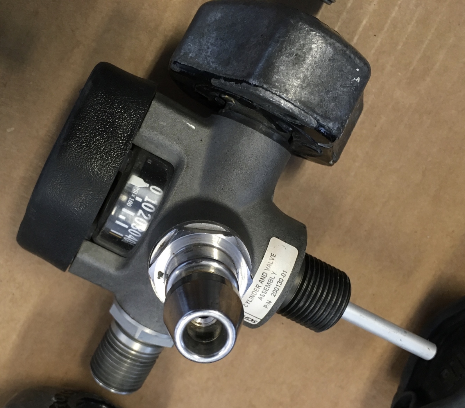 SCOTT SCBA 4500psi Snap-Change Cylinder Valve Assembly NXG2 / NXG7 / X3 Valve