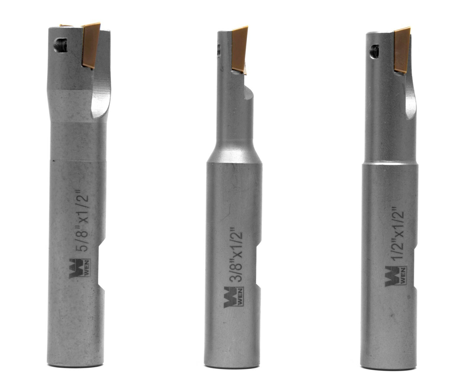 WEN DB003E 3-Piece 90-Degree Square Shoulder Indexable Carbide End Mill Set