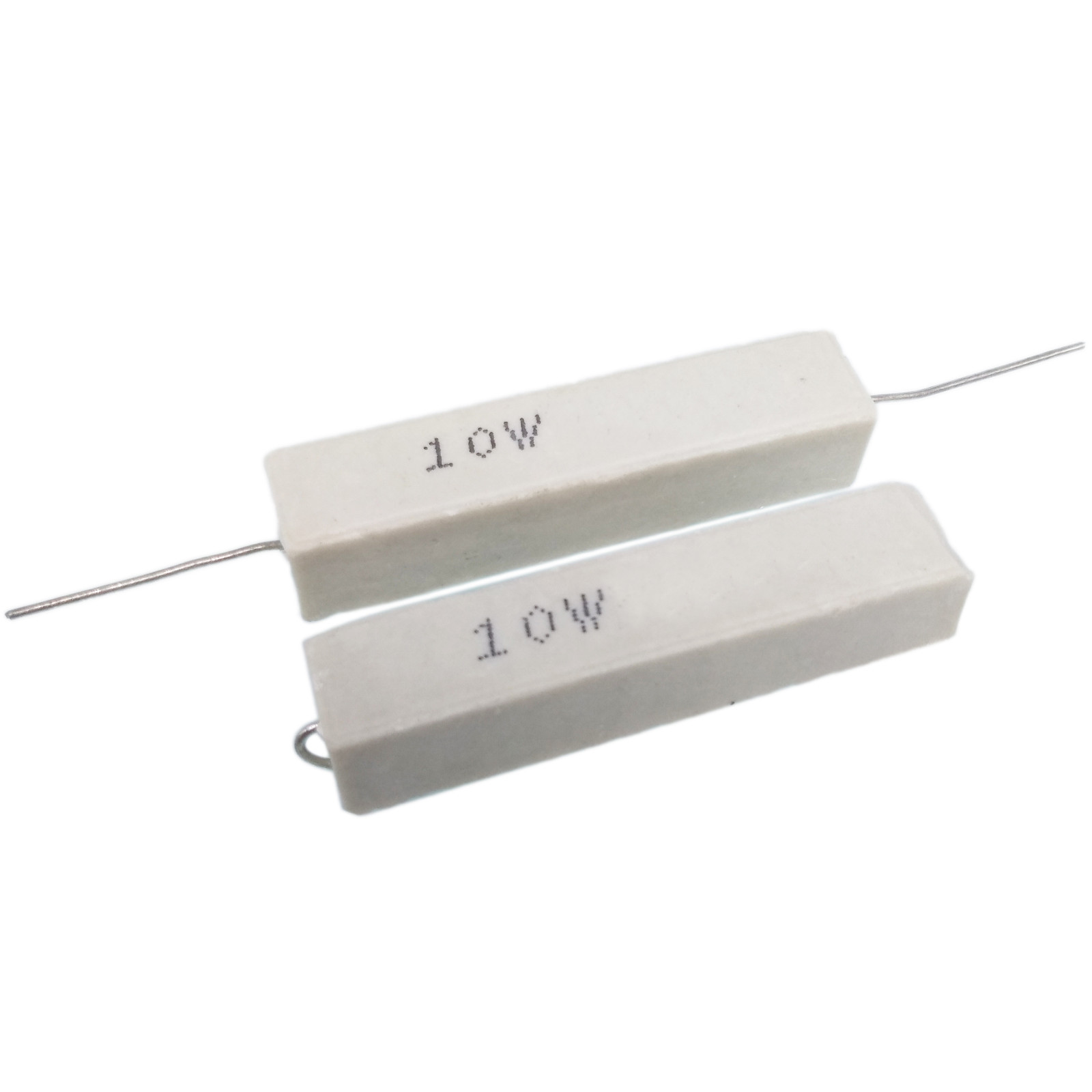 US Stock 5pcs 10 ohm 10RΩJ 10 watt Axial Ceramic Cement Power Resistor 10W