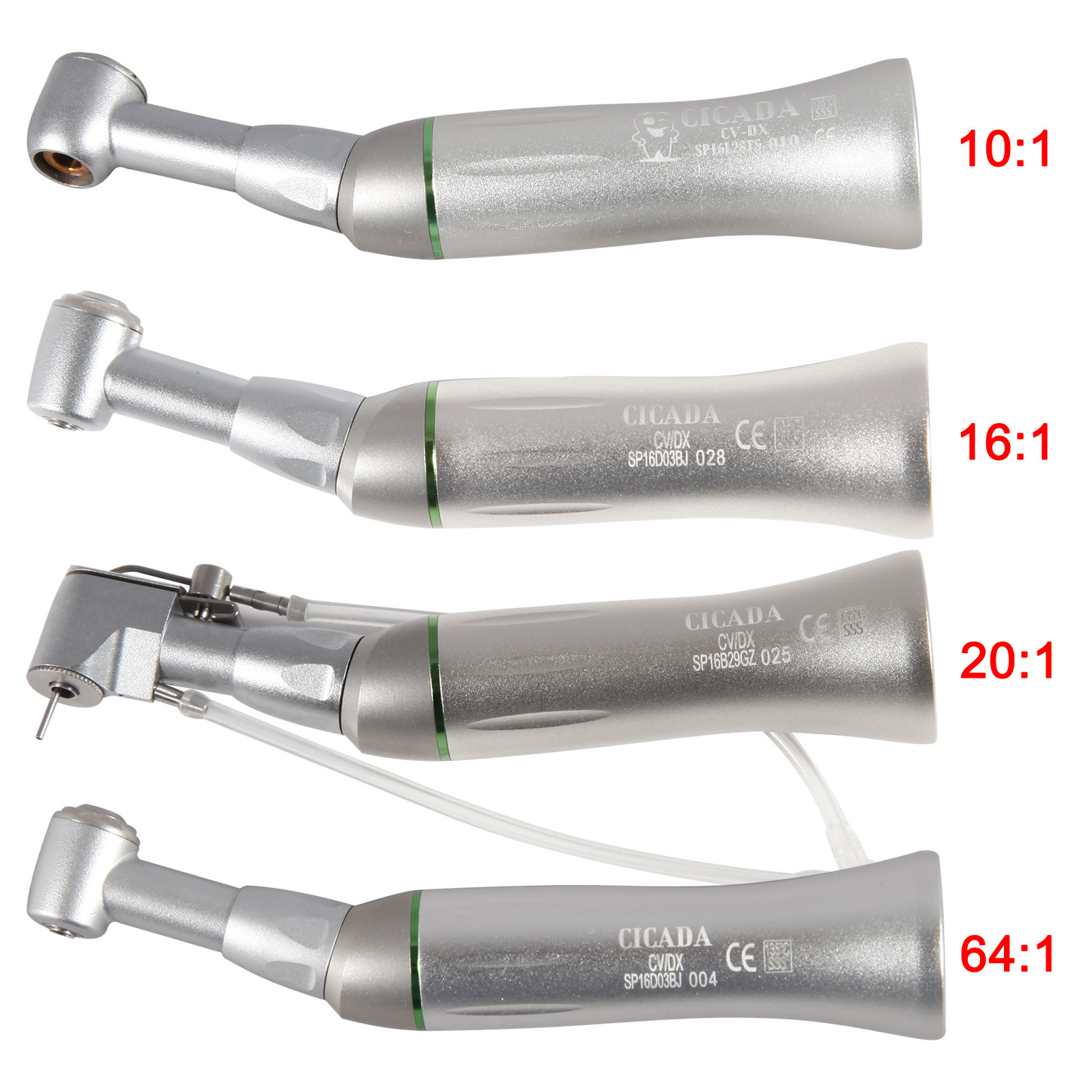 CICADA Dental Endo Contra Angle Handpiece 4:1 10:1 16:1 64:1 Low Speed Fit NSK