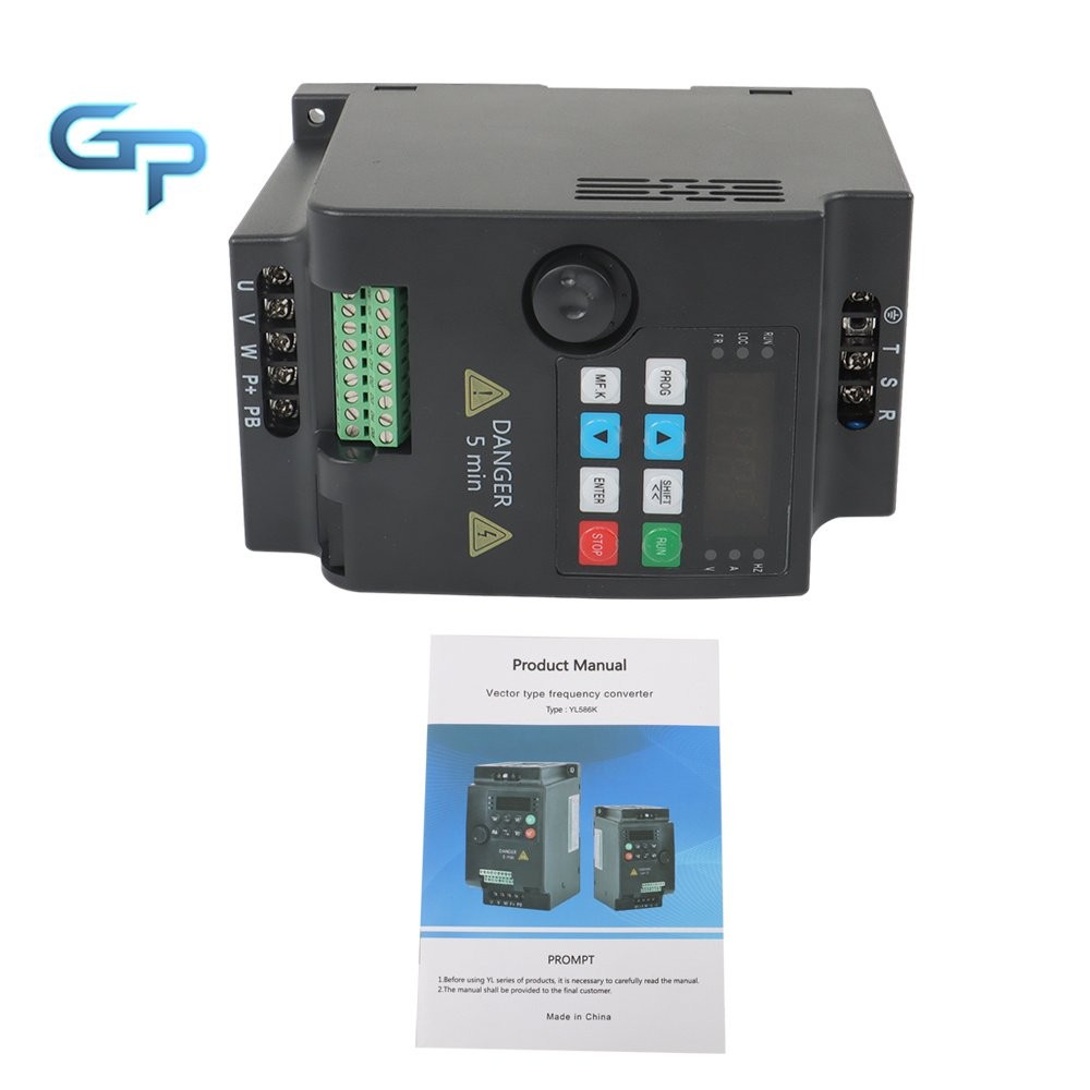 VFD Single To 3 Phase Variable Frequency Drive 2.2kW 3HP 220V Inverter