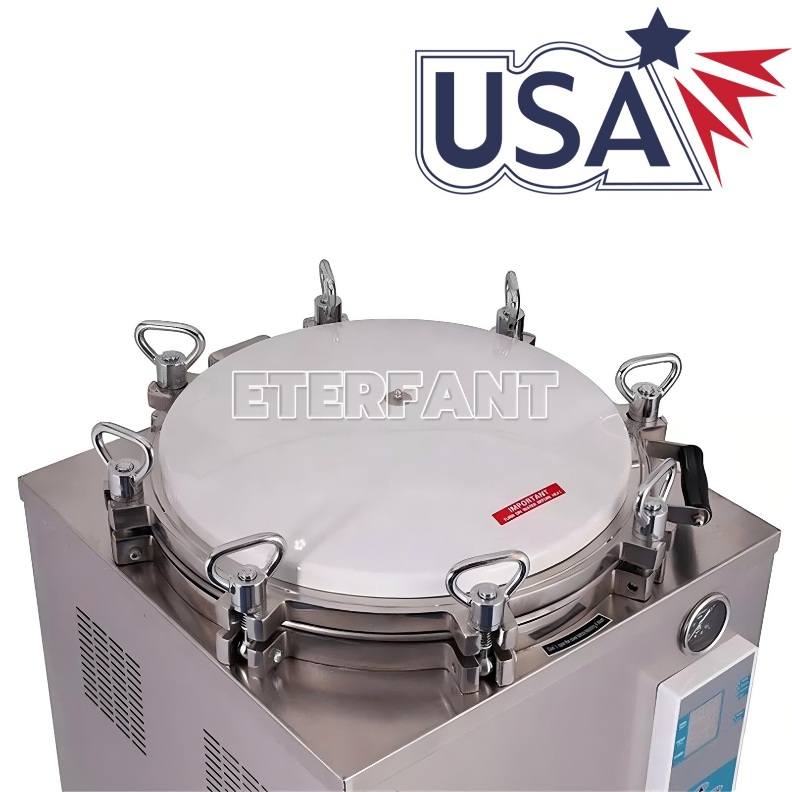 ETERFANT 24/28/35L Dental Medical High Pressure Steam Sterilizer Autoclave US
