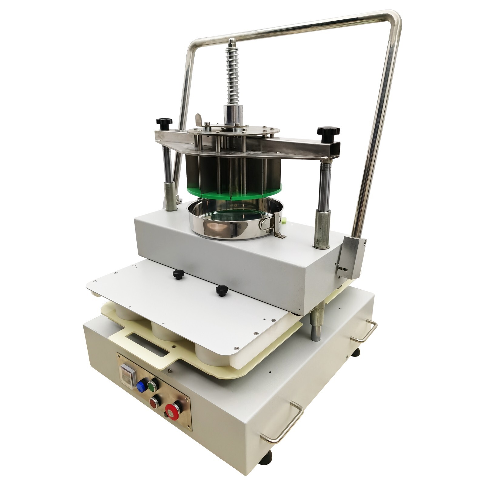 110V Semi-Auto Dough Divider Rounder 14Blocks 100-180g Bakery Dough Dividing
