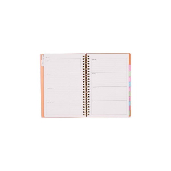 5.4531"x8.265" Organized Time To Shine Small 2026-2027 12 Month Twin