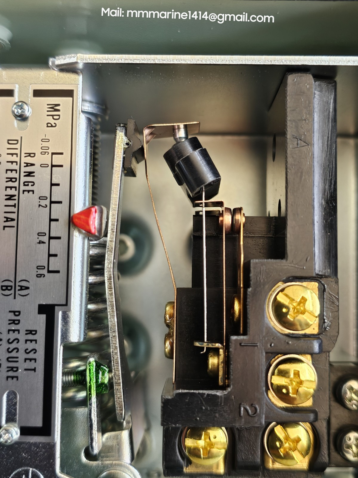 SAGINOMIYA SPS-H206W, PRESSURE SWITCH, -0.06~0.6MPa, 0.05~0.5MPa, MP: 1.5MPa