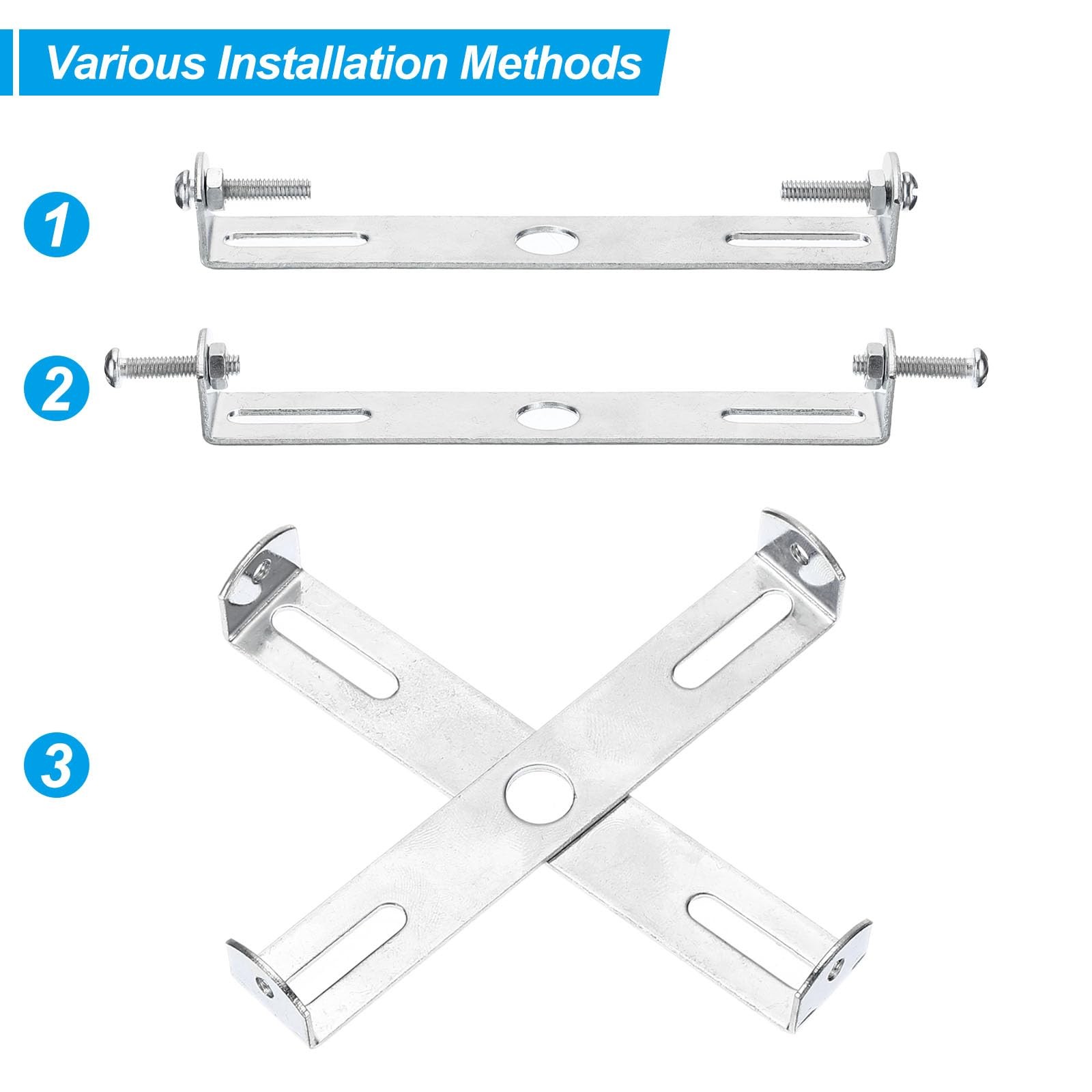 PATIKIL 95mm Ceiling Light Plate Kit, 1 Set Fixture 95mm, Silver