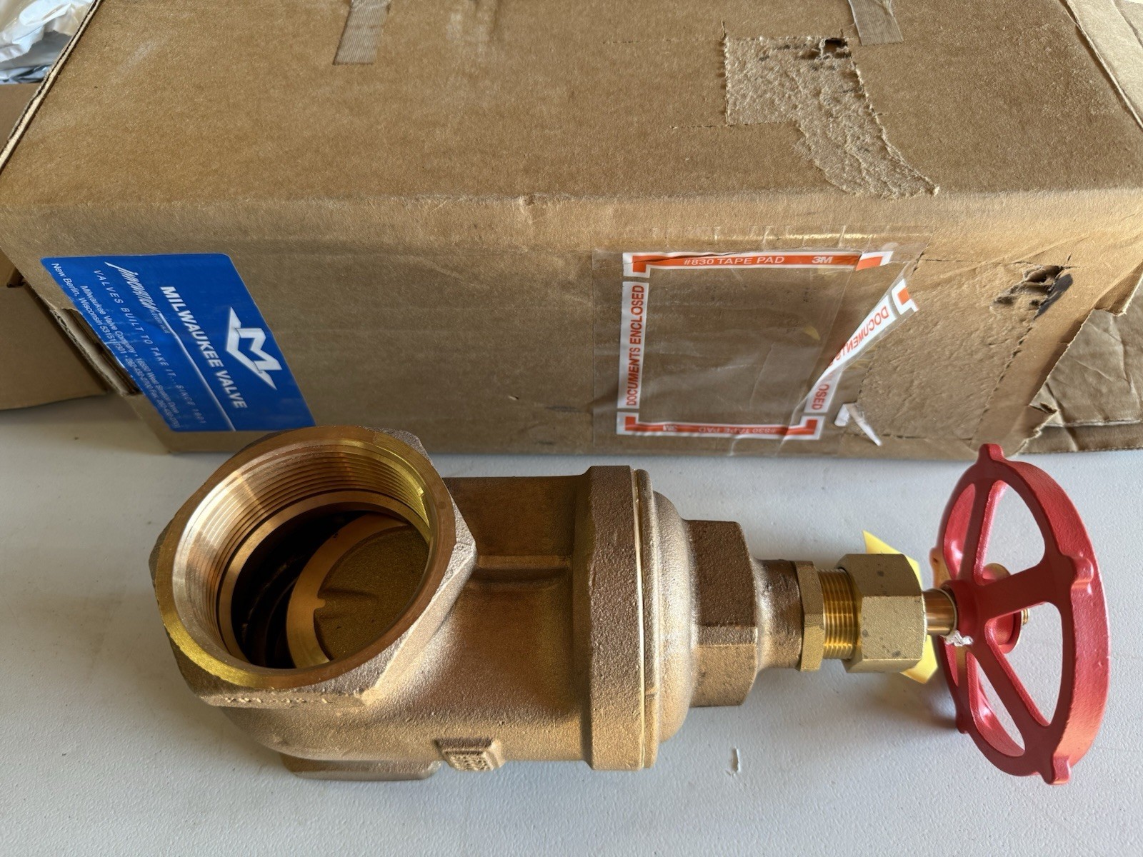 New Milwaukee Valve 1140 3″ Bronze Gate Valve Class 150 300 WOG 31140M