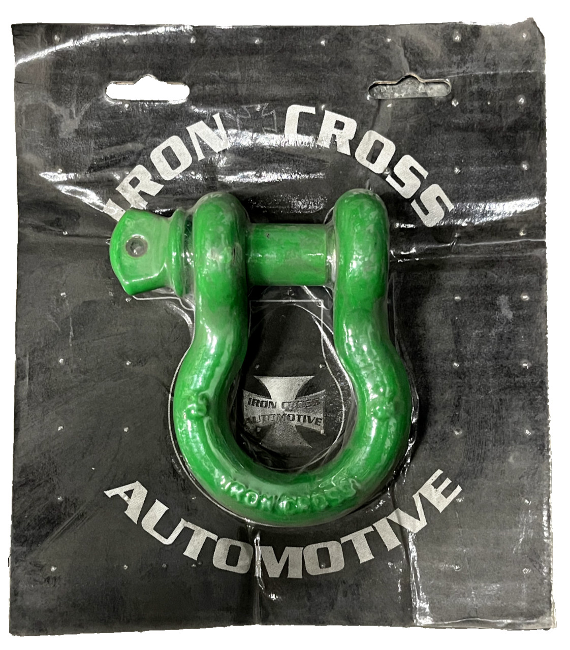 IRON CROSS 3/4″ D-RING SHACKLE GREEN FINISH