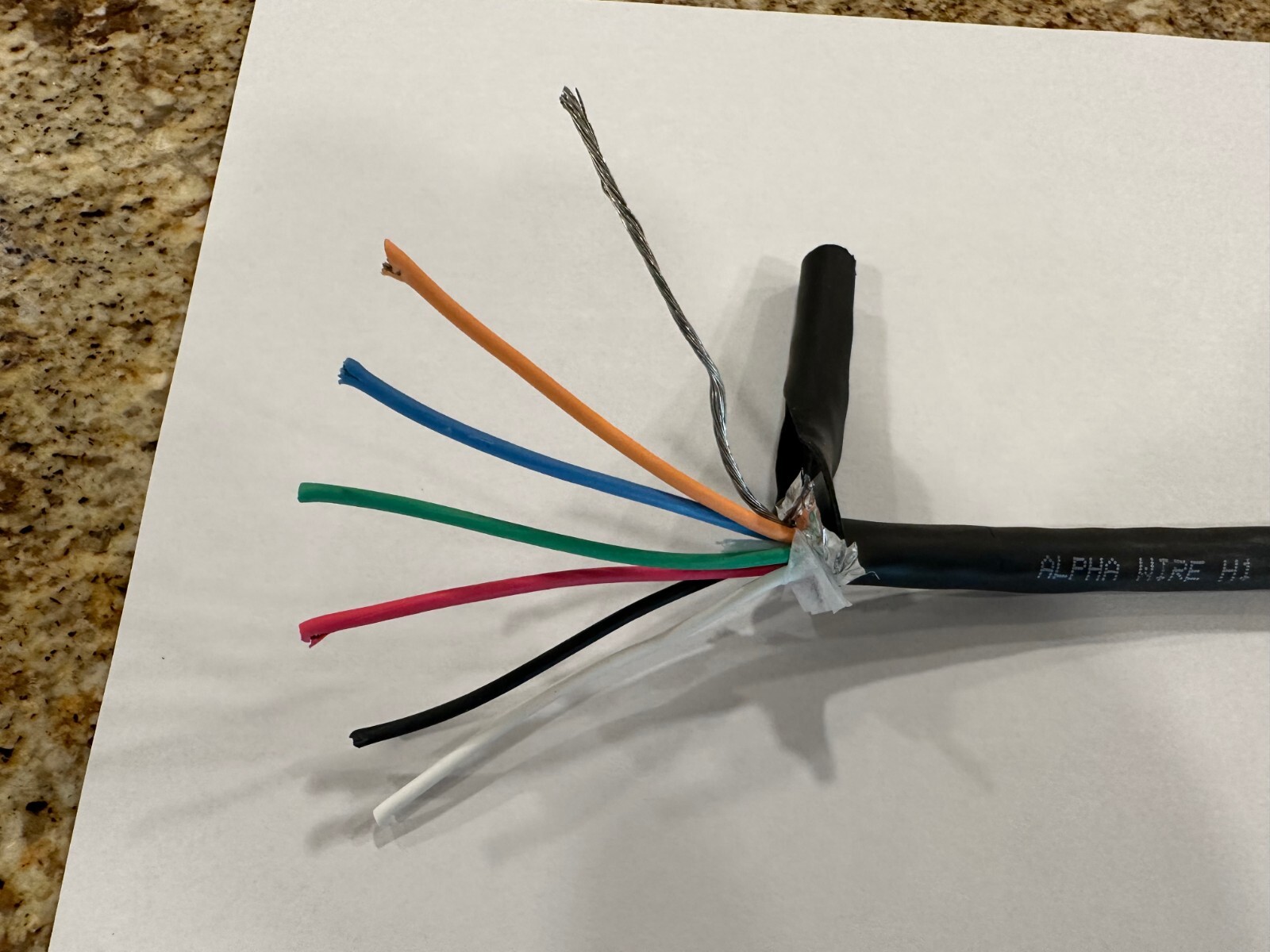 New 18 AWG – $.50 per Foot – Stranded 6 Conductor – 300V –High Performance Wire